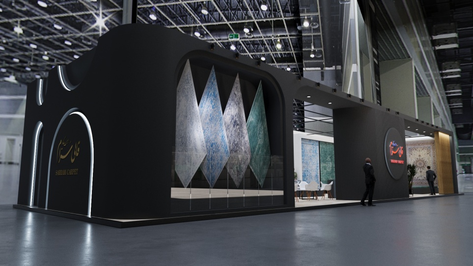 Modern Exhibition Booth Design 120-180 sqm | Concept + 3D