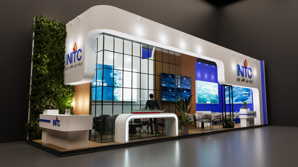 Modern Exhibition Booth Design 90-120 sqm | Concept + 3D