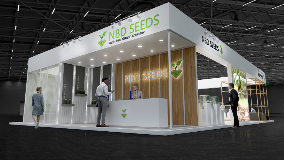 Modern Exhibition Booth Design 120-180 sqm | Concept + 3D
